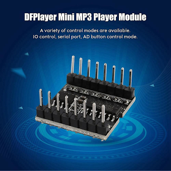 Dfplayer Mini Mp3-soitinmoduuli mustalle