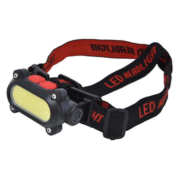 Pandelampe Cob Justerbar Usb Genopladelig Pandelampe Med Rødt Hvidt Lys Multi Mode Til Udendørs Camping Jagt