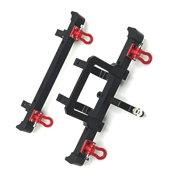Til 1/12 MN82 LC79 RC Bil Dele Metal Opgradering For- og Bagkofanger Sæt Sort