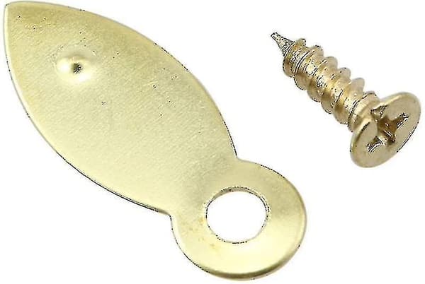 100 stk. Gullfarget Bilde Ramme Flat Turn Knapper 8 X 22mm Med
