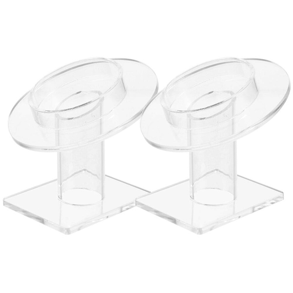 2 st Akryl Armbandshållare Jade Armband Display Ställ Transparent Armband Displayhållare