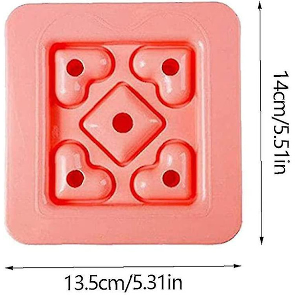 Sandwichform, Diy-kexreducer Minihjärtformad Bentolåda Toastbrödskivare Form, Rosa 1 st