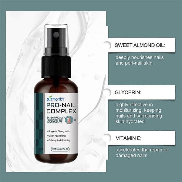 3 kpl 2024 uusi ProNail Complex -suihkeöljy kynsille 30 ml
