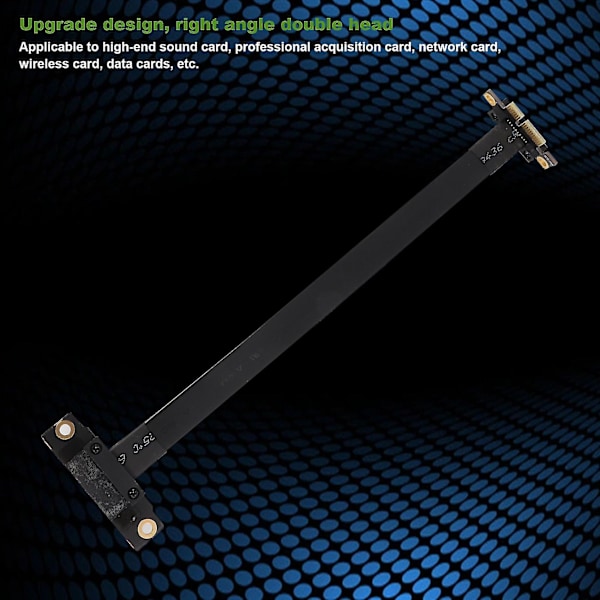 PCIe X1 Nouseutinkaapeli Kaksois-oikeakulmainen PCIe 3.0 X1 - X1 Jatkokaapeli 8gbps Pci 1x Nouseutinkortti 20cm