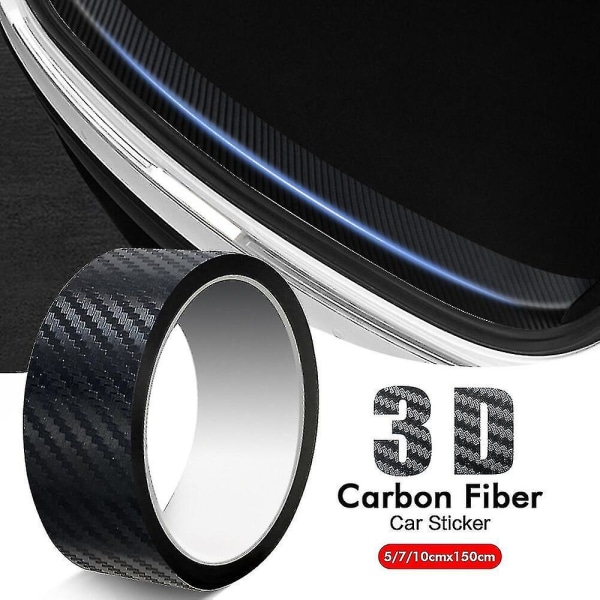 3d6d Carbon Fiber Vinyl Car Wraps Carbon Fiber Vinyl Wrap Stickers til bilkonsol Computer Laptop Hud Telefon Cover Motorcykel