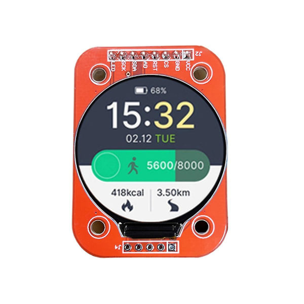1,28 tums TFT LCD-skärmmodul 240 x 240 Drive Gc9a01 Interface Spi