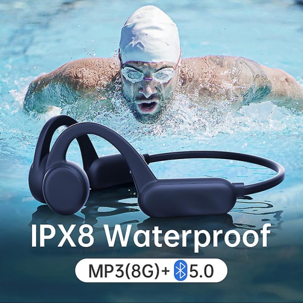 Benledning Bluetooth-hodetelefoner Trådløs svømming Ipx8 Wa
