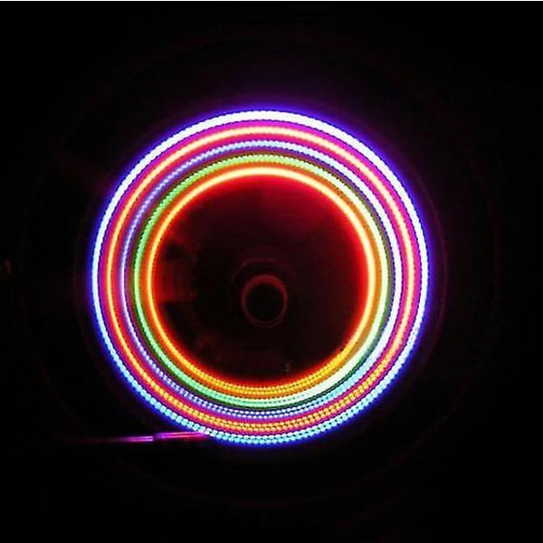 Hmwy-10stk Xanes WL03 5 LED 7 Tilstande 6 Batterier Cykel Farverig Hjul Lys Dysespoke Lys
