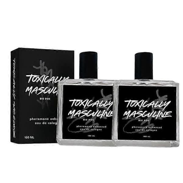 2X Toxically Masculine - Feromoninfunderad Eau de Cologne för män