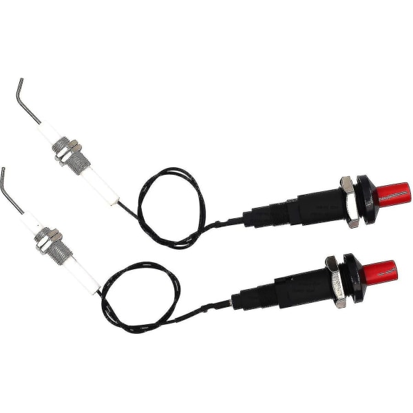 2 Pack Piezo Igniter Gas Grill Igniter With Push Button Universal Threaded Ceramic Electrode 30cm