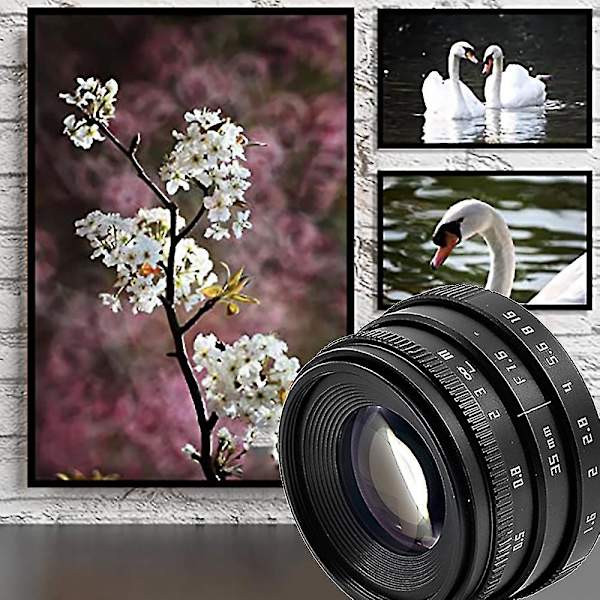 35mm Kameralinss F1.6 C-fäste Bländare Fast Fokus Digital C
