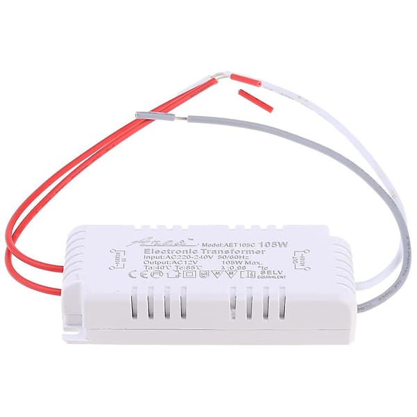 AC 12V 105W Halogen Driver Lys LED Strømforsyning Elektronisk Transformator Ny