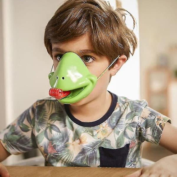 Hmwy-gluttonous Chameleon Lizard Fast Tongue Funny Blowing Roll Table Game|gags & Practical Jokes