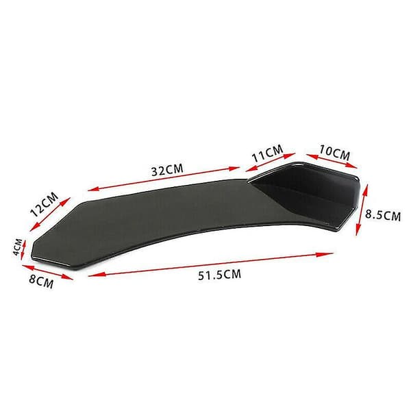 2 stk Bilskuffe Bumper Lip Splitter N Abs Spoiler