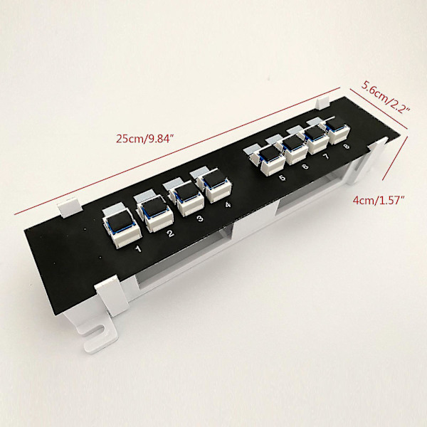 Sc Optisk Fiber Väggmontering Ethernet Kabel Bar Keystone Jack Rj45 Koppling