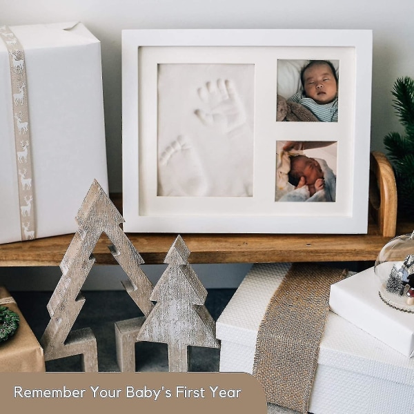 Baby kädenjälki- ja jalanjälkipakkaus, muisto vastasyntyneelle