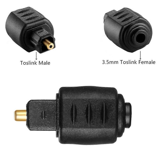 Digital Auditory Adapter Mini 3.5mm til Toslink Optisk Forbindelse For Hifi Lydtransmission