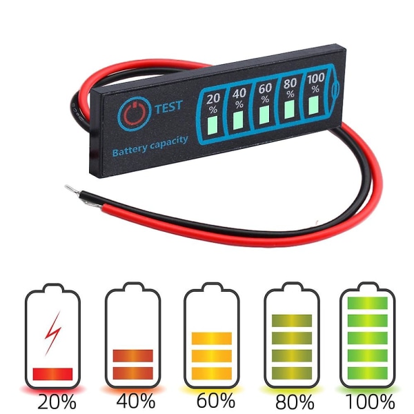 1s-8s 18650 Li-ion Lipo Litium 5-30v Blysyra Batteri Nivåindikator Testare Lcd Display Meter Modul Kapacitet Spänningsmätare _ia