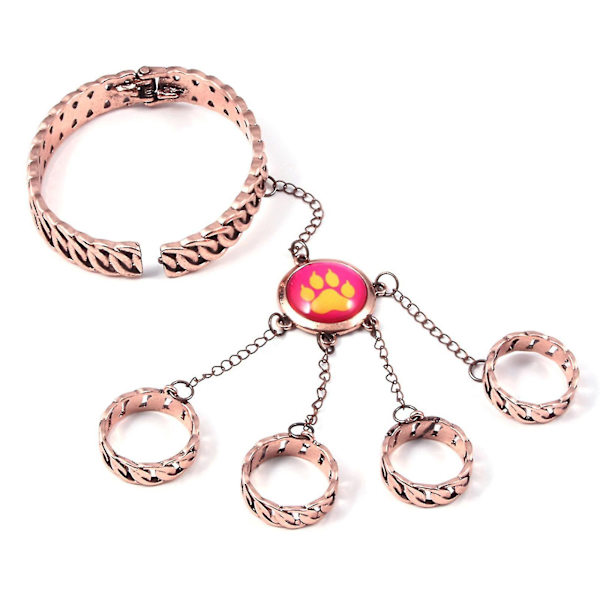 Animations Ladybug Reddy Girl Ring Armbånd Sæt Katteklo Og Hunde Klo Element Ring Åbning Lukning Armbånd Gave Til Børn-