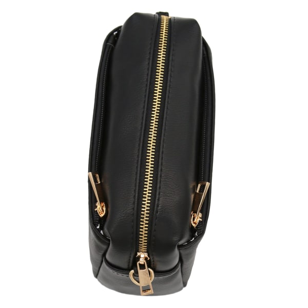 Triple Zip Small Crossbody Bag