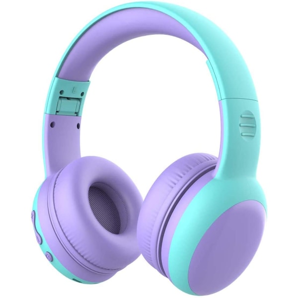 Bluetooth-hodetelefoner for barn med mikrofon, trådløse hodetelefoner for  barn, 85dB volumbegrenset hørselsvern, stereo-on-ear-hodetelefoner for  gutter og jenter 49ce | Fyndiq