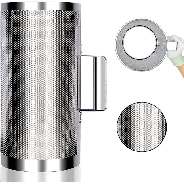 Guiro Instrument i rustfrit stål - 3,9\"x12\" Latin Percussion Instrument med skraber - Professionelt bandakkompagnement Guiro Shaker Instrument