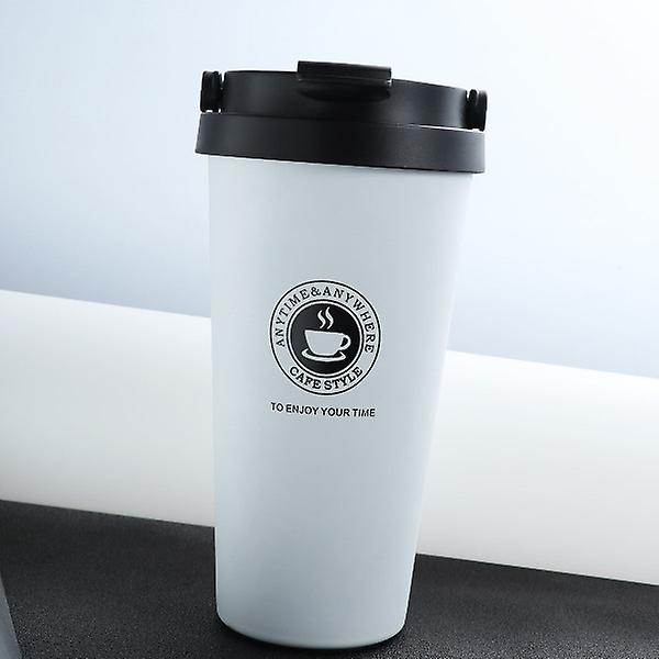 500 ml Kreativt Rustfrit Stål Kops Dobbelt Lag Kaffekop V