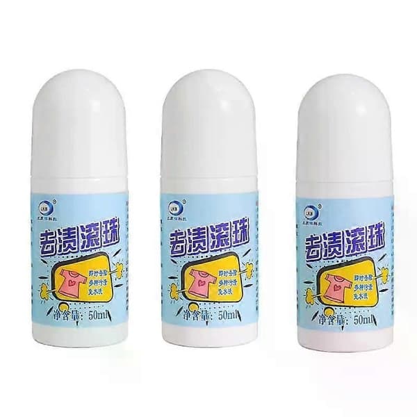 1-5 stk 50 ml bærbar klesrullperle vaskemiddel oljeflekkfjerner bærbar klesflekkfjerner sofa stoff flekkfjerner penn 3pcs