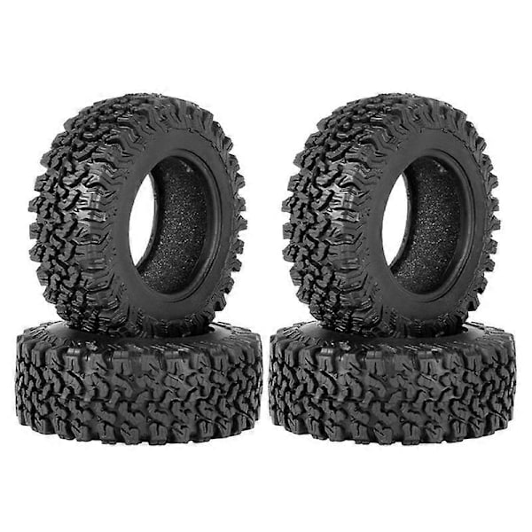 4 st 90 mm 1,9 Gummidäck Hjul Däck för 1/10 RC Crawler Bil TRX4 D90 Axial SCX10 II III Redcat