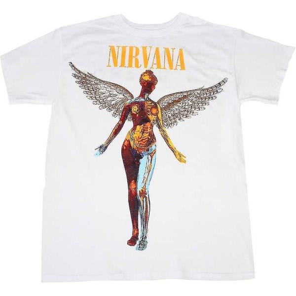 Hvid In Utero Nirvana T-shirt Tøj M