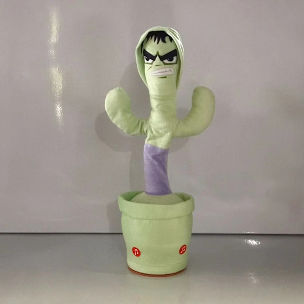 Tanssiva kaktus toistaa sanasi, laulava kaktus äänityslelut Hulk