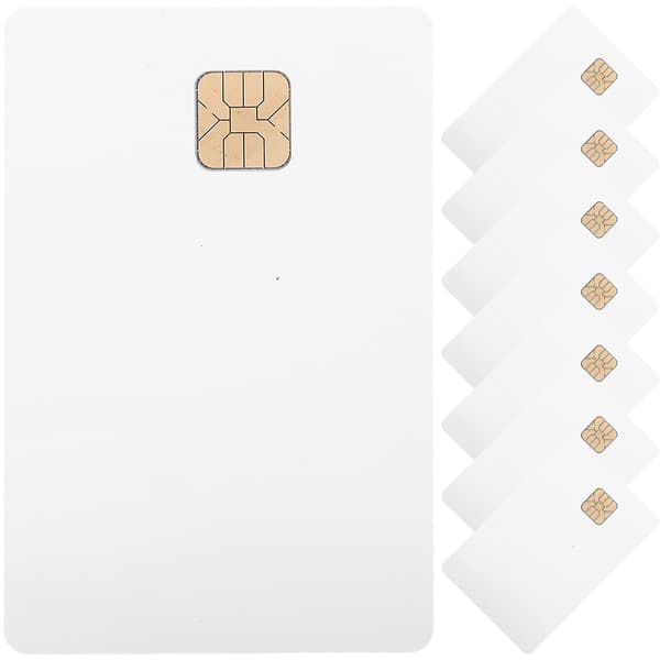 8 stk Blanke Kort med Chip PVC Blanke Kort Smart IC Kort Blanke Hvite Kort