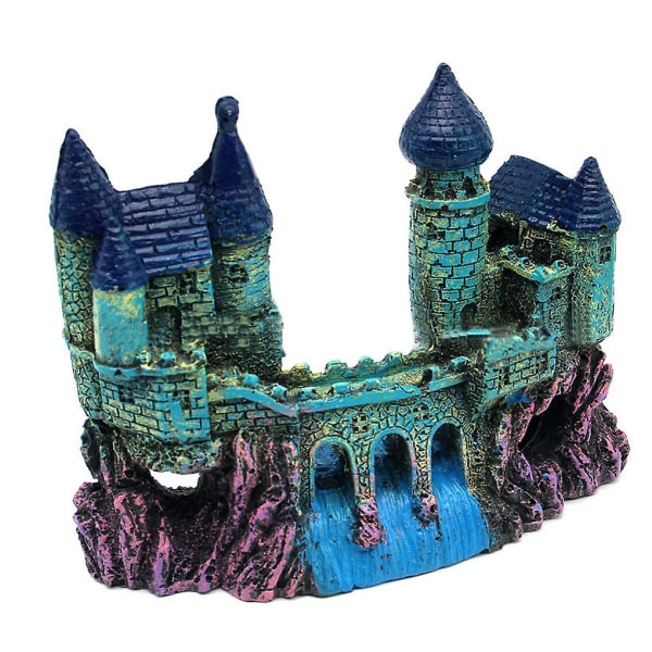 Aquarium Decoration Retro Europe Castle Fish Tank Resin Ornament