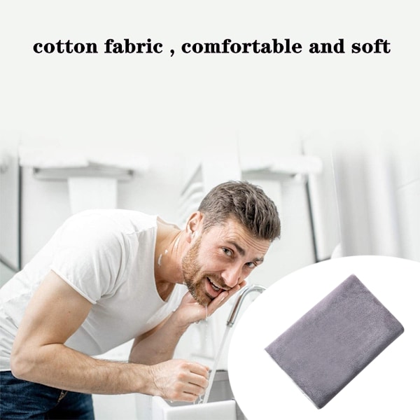 Håndklæde Fitness Håndklæder 100% Bomuld Sports Håndklæde til Træning Sved Super Blødt og Absorberende 2 Pak 33*100cm Gray
