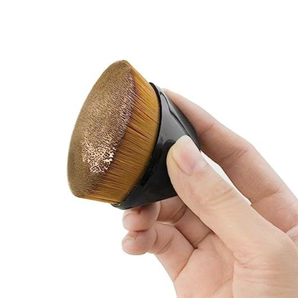 Foundation Makeup Brush - Platt Kabukiborste för Blanding av Flytande, C