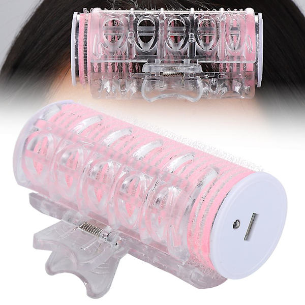 Usb bærbar hårruller pannelugg krølling hårstyling verktøy mini elektrisk hårkrøller rosa