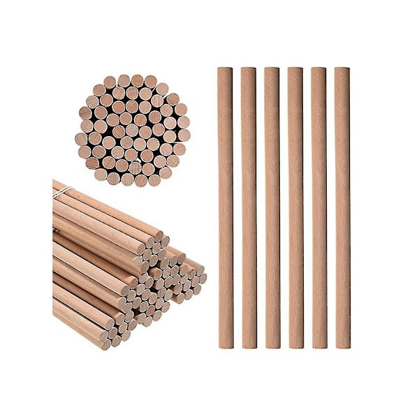 60 Stycken Rythm Sticks Bulk, Trä Lummi Sticks Musik Klassrum Percussion Instrument