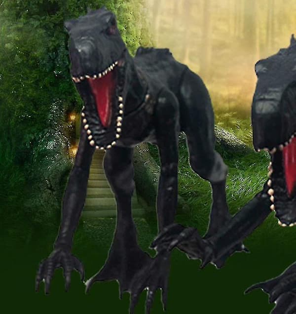 Zmd Jurassic World Super Colossal Velociraptor Sort, Sort