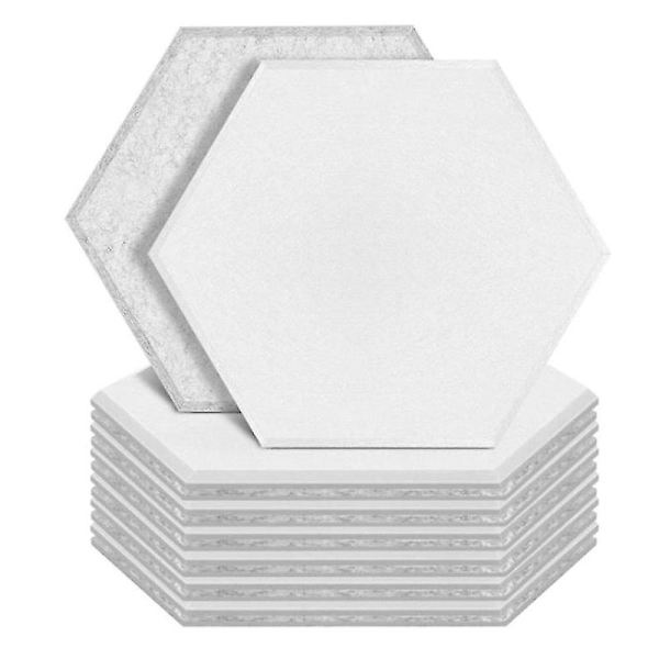 12 st Hexagon Akustiska paneler Fasade kant Ljudisolering Skum paneler,ljudisolering stoppning,akustisk