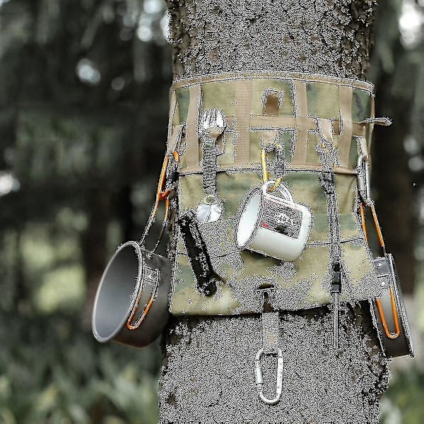 Hängande påse väska utomhus camping verktyg förvaringsväskor bärbar vandring picknick köksredskap hållare stil A