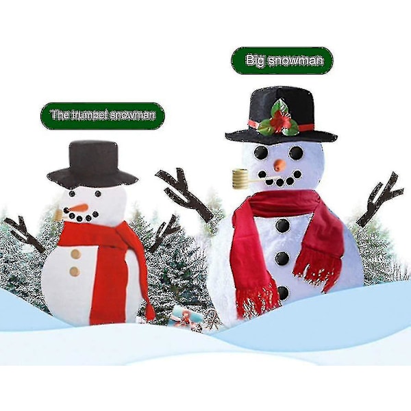 Snögubbe-kit - Vinterlek utomhus för barn Jul