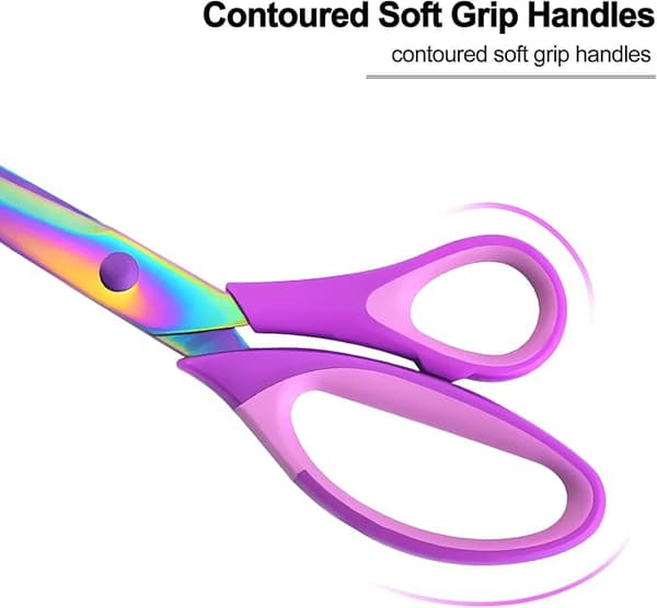 Craft Sax Set med 3-pack, All Purpose Sharp Titanium Blades Shear Purple