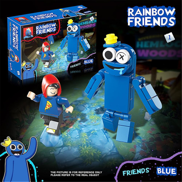 Roblox Rainbow Friends Dører Byggeklosser Figur Monter Modell Murstein Leker Til Barn Barn Gaver