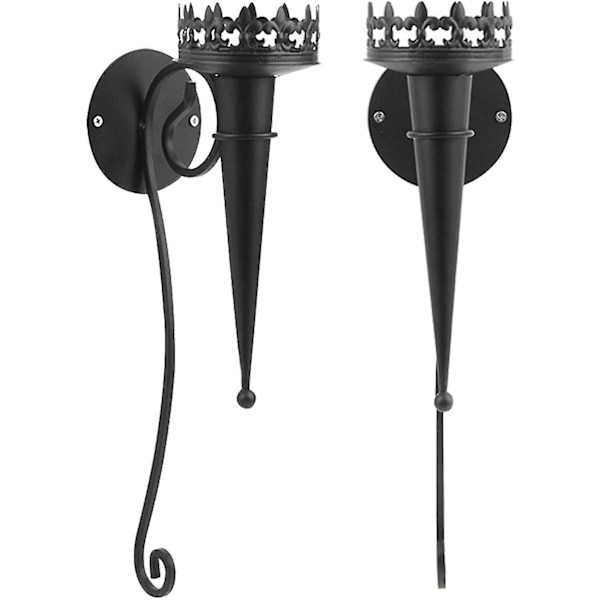 2-pack väggmonterade ljusstakar