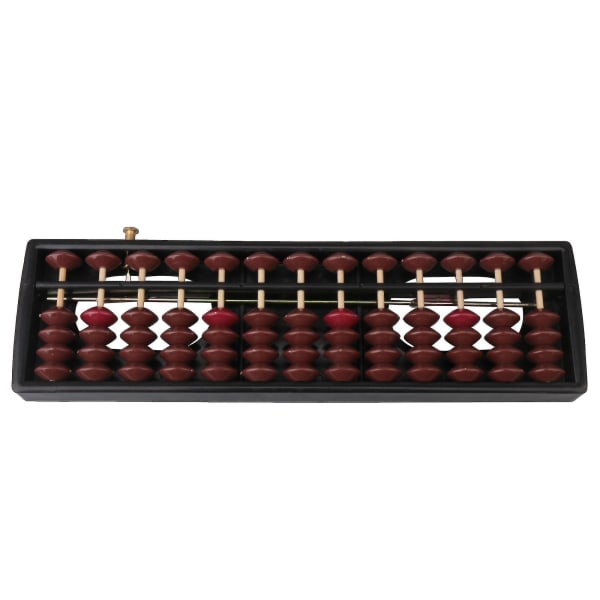13-pylväinen Abacus Soroban käämityslaitteella - Musta kehys - Tehokas laskentatyökalu