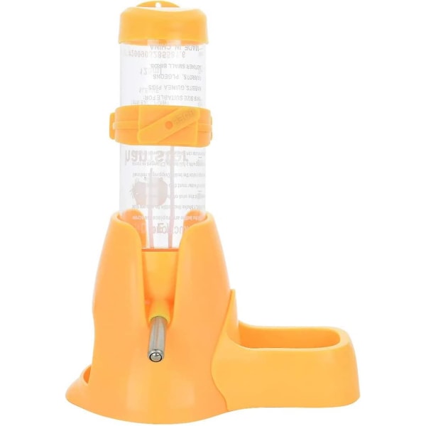 125ml 3-i-1 Hamster Automatisk Roll-on Drikker Foderbeholder Base (gul)