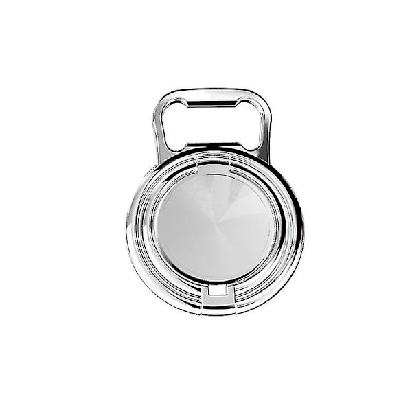 Taitettava matkapuhelimen pidike rengassolki Retractable Desktop Matkapuhelimen pidike Auto magneettinen metalli Matkapuhelimen pidike Round Silver