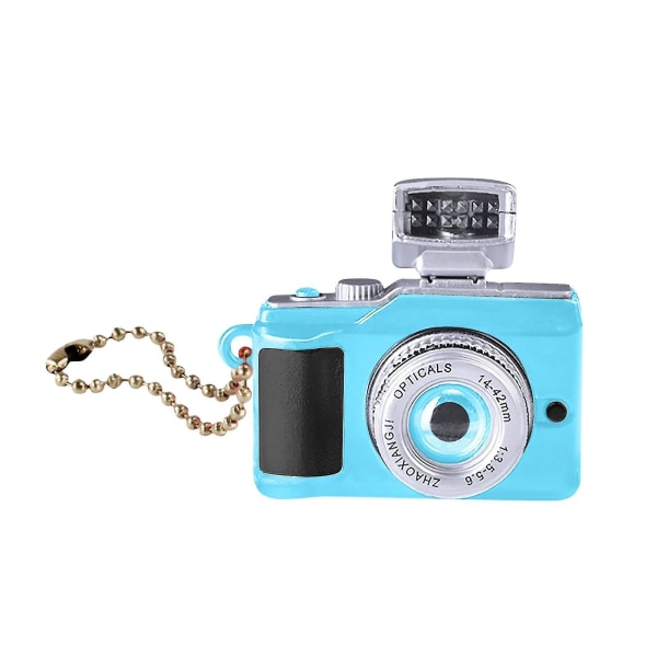 4 stk minikamera med led lys Ka-ca lukkerlyd nøkkelring kamera nøkkelring kreativ gave til barn