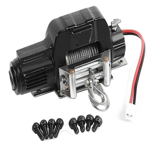Metallisk automatisk trådlös fjärrkontrollsystem för 1:10 Rc Crawler Car Axial Scx10 90046 -4 Röd