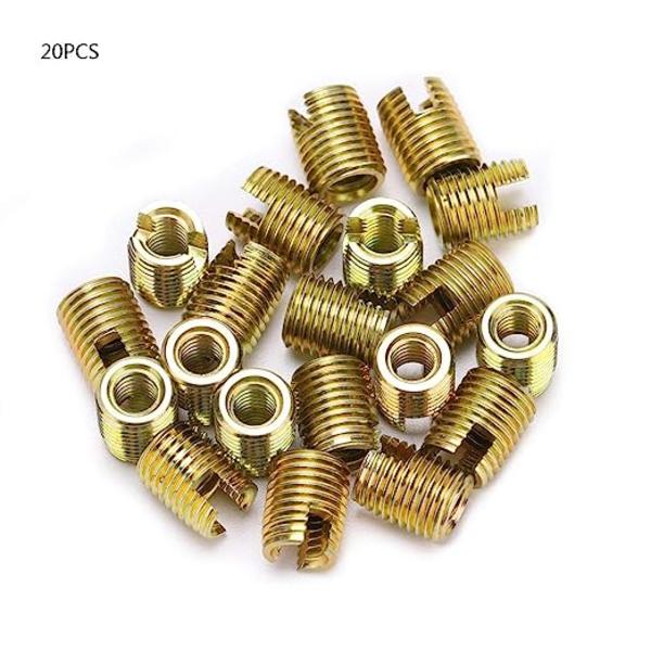 M12 til M8 gevindadapter - gevindindsatser 20 stk. 302 kulstofstål selv- M8*M12*15(2pcs) *10